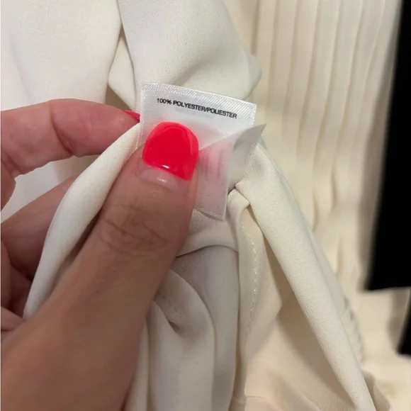 Anne Klein Tie-neck Tuxedo Blouse - Picture 5 of 6